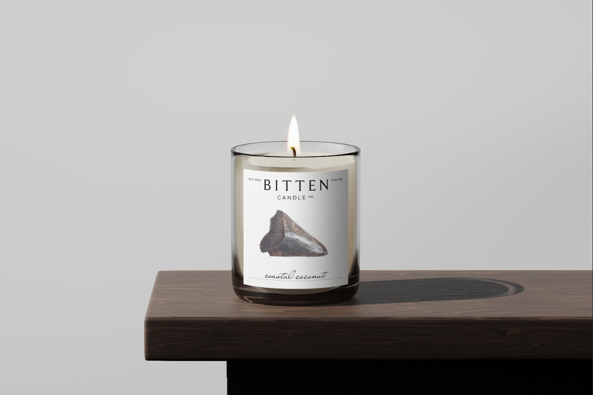 Shark Tooth Candle - Coconut Drift