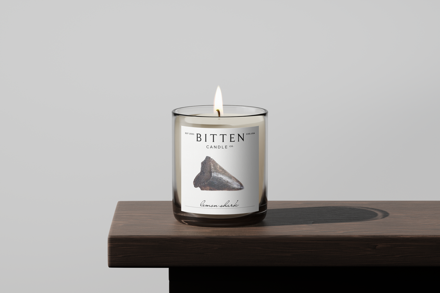 Shark Tooth Candle - Lemon Shark